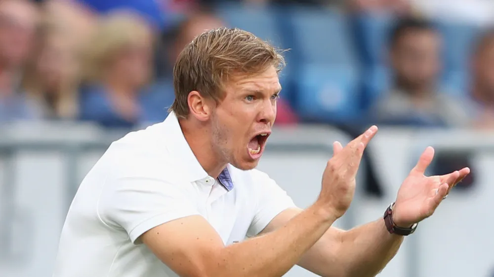 HLV Julian Nagelsmann vừa dẫn dắt Hoffenheim đá bại Bayern Munich (2-0) ở vòng 4 Bundesliga diễn ra hồi cuối tuần qua. Ảnh: Getty Images