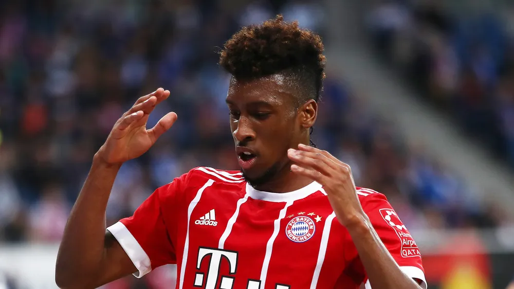 Cầu thủ chạy cánh Kingsley Coman. Getty Images