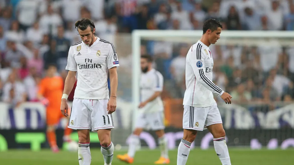Ronaldo (phải) muốn Bale dự bị. Ảnh: Getty Images