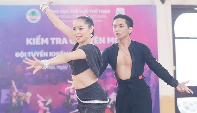 Đội tuyển khiêu vũ thể thao đặt mục tiêu cao tại SEA Games 31. Ảnh: QUÝ LƯỢNG 