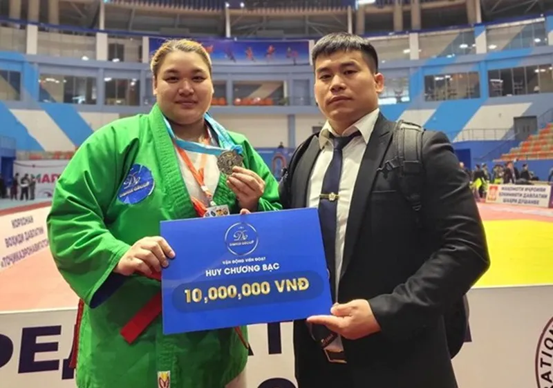 VĐV Trần Thị Thanh Thủy đã giành HCB tại giải vô địch châu Á 2022. Ảnh: T.HỌC