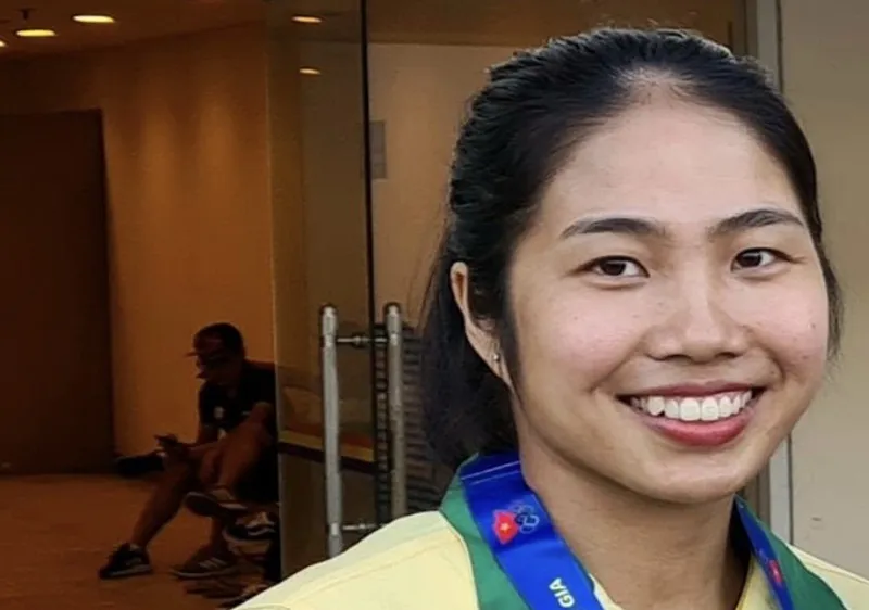 Tuyển thủ Hà Thị Thu sẽ là người góp mặt ở cự ly 100m nữ tại SEA Games 31. Ảnh: N.ĐẠT