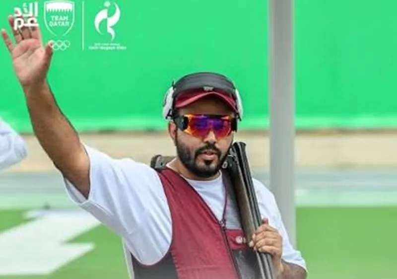 Rashid Saleh al-Athba mang về cú đúp HCV đáng nhớ cho đội tuyển bắn súng Qatar.