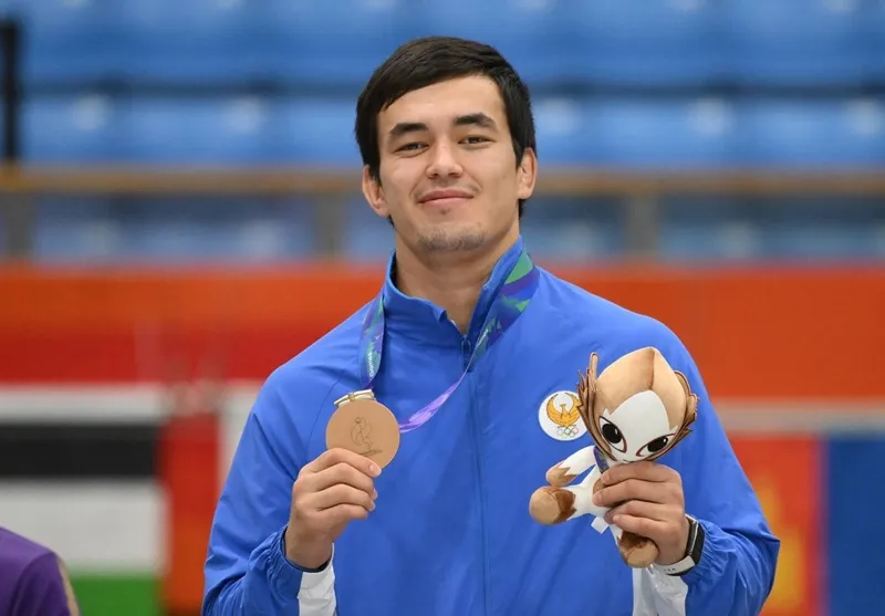 Võ sĩ Nodirbek Shavkatov. Ảnh: NOC Uzbekistan