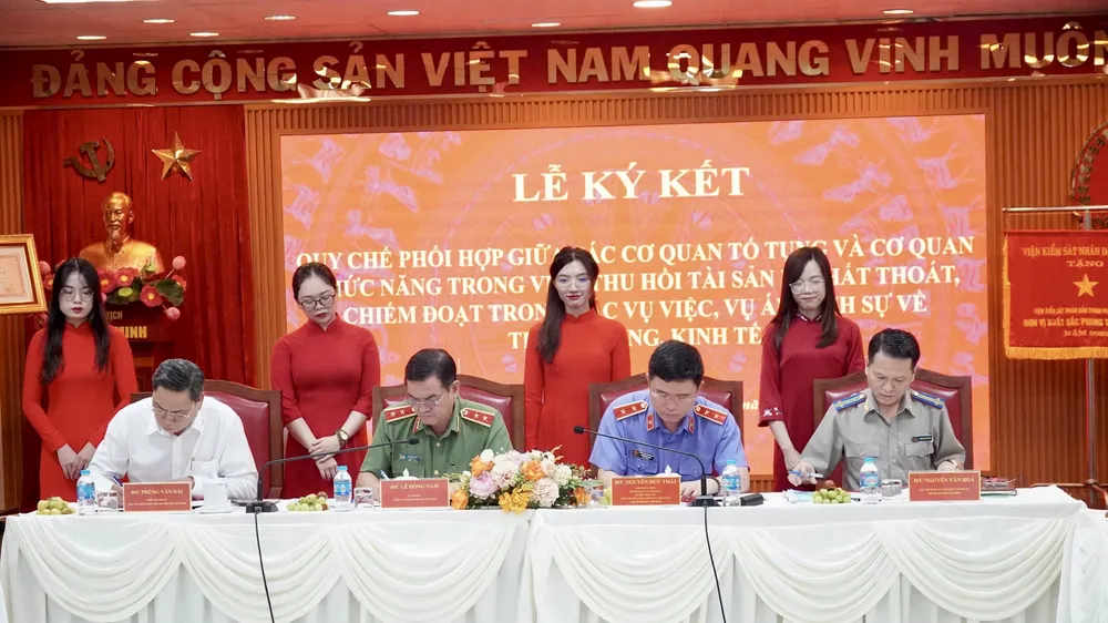 15 đơn vị phối hợp thu hồi tài sản bị thất thoát, chiếm đoạt trong các vụ án tham nhũng, kinh tế