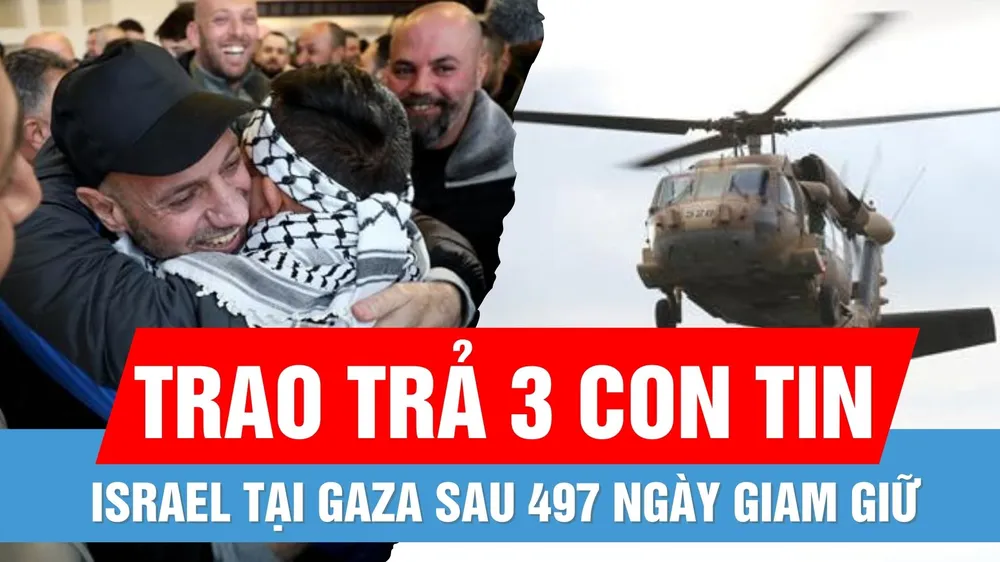 Hamas và Israel tiến hành đợt trao trả con tin, tù nhân thứ 6