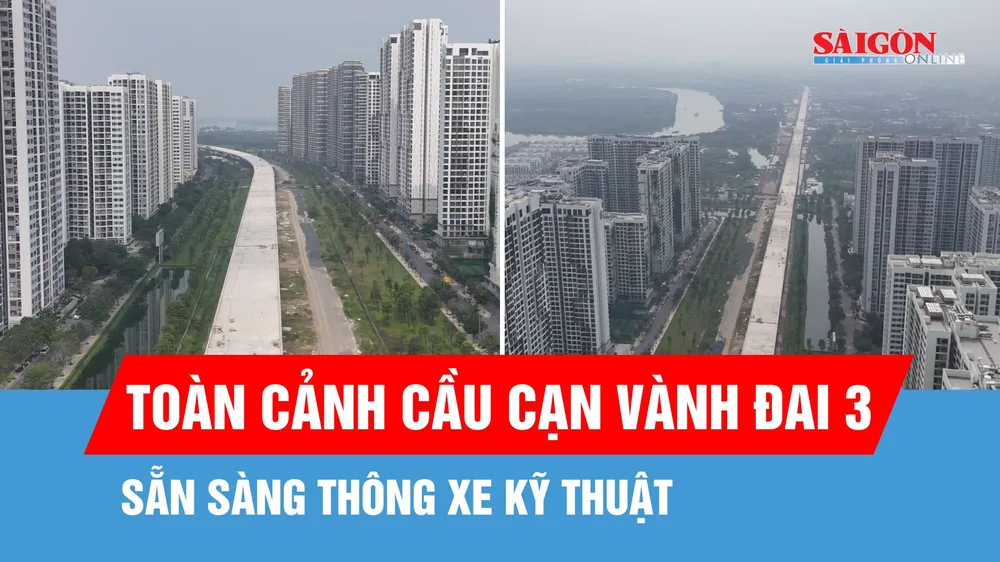 Hoàn tất mẻ bê tông cuối cùng, cầu cạn Vành đai 3 TPHCM sẵn sàng thông xe kỹ thuật