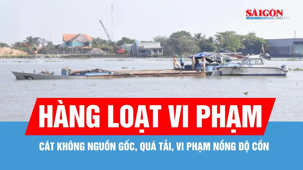 Vận chuyển cát không nguồn gốc, người điều khiển vi phạm nồng độ cồn