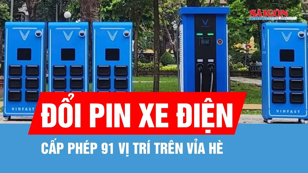 Sở Xây dựng TPHCM đã cấp phép 91 vị trí tủ đổi pin trên vỉa hè