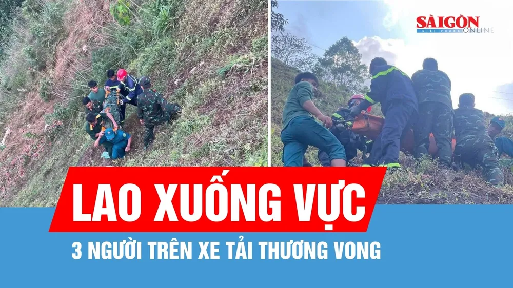 Xe tải lao xuống vực khiến 1 người tử vong