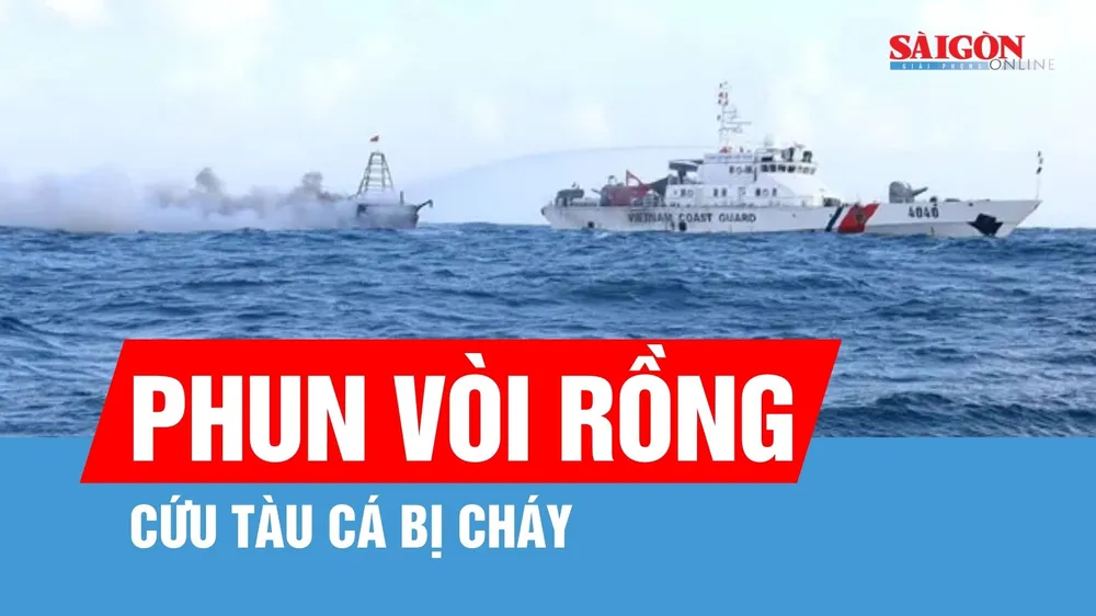 Cháy hầm máy tàu cá, 4 thuyền viên được cứu