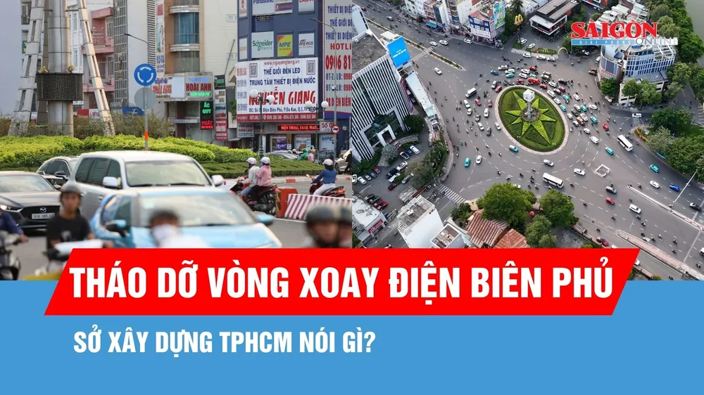 Tháo dỡ vòng xoay Điện Biên Phủ và lắp đèn tín hiệu chỉ là giải pháp đang nghiên cứu