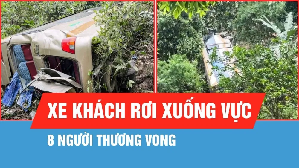 Điều tra nguyên nhân xe khách lao xuống vực ở Sơn La