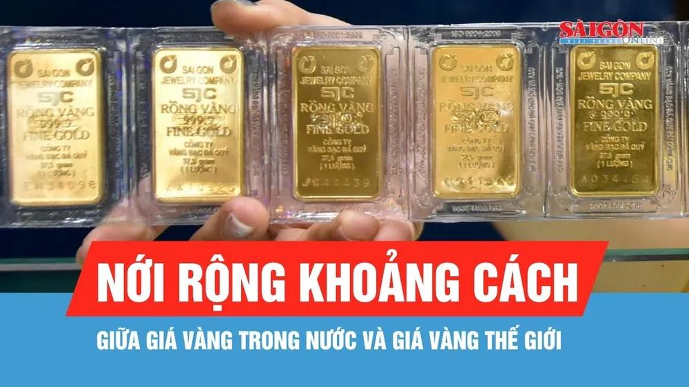 Chiều 1-5: giá vàng trong nước giảm 500.000 đồng/lượng
