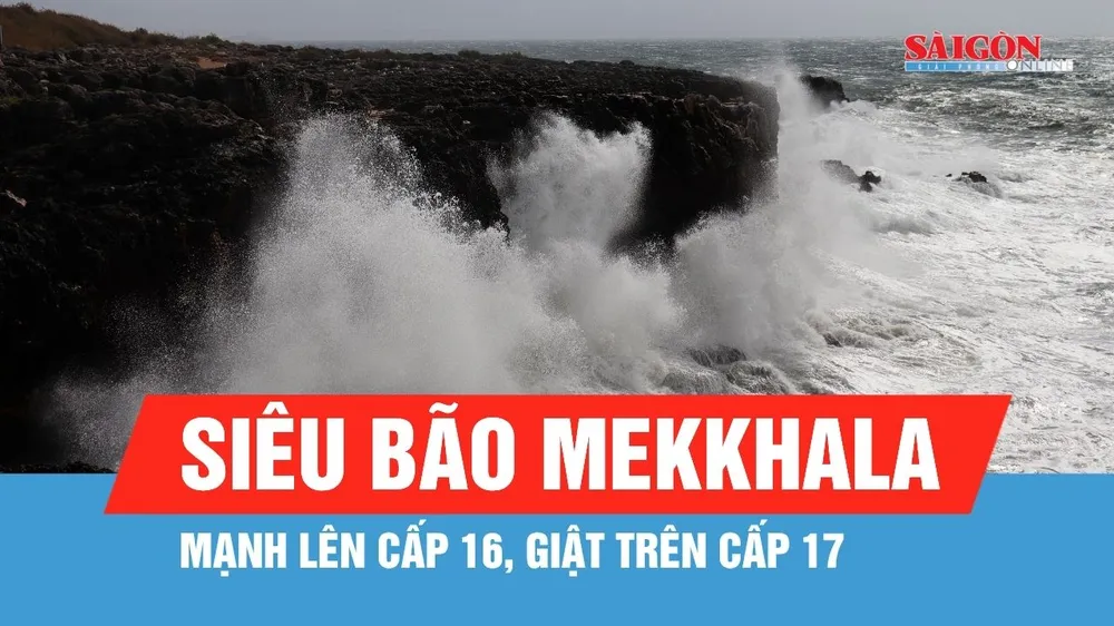 Bão Mekkhala mạnh lên thành siêu bão
