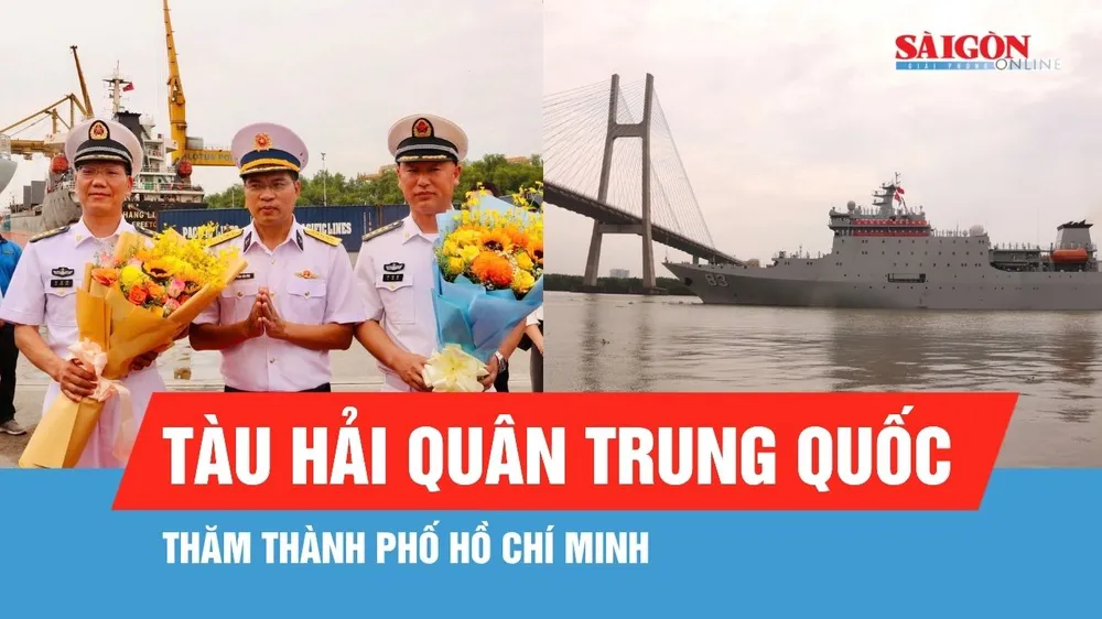Biên đội tàu Hải quân Trung Quốc thăm TPHCM