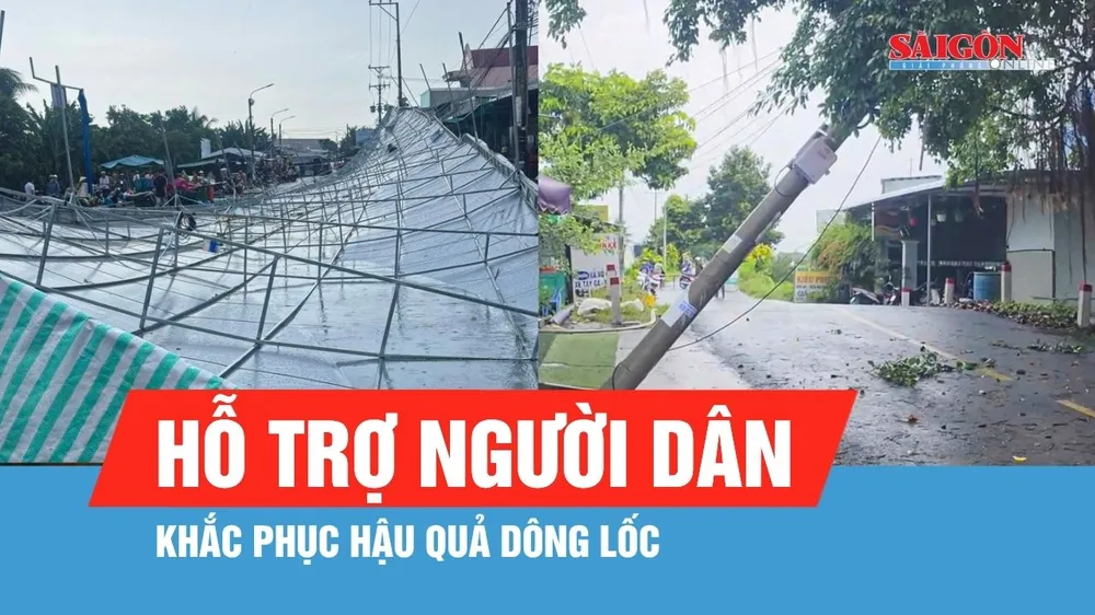 Hỗ trợ người dân khắc phục hậu quả dông lốc