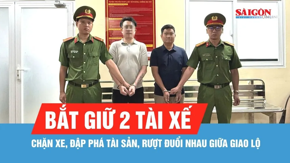 TPHCM: Bắt giữ 2 tài xế chặn xe, đập phá tài sản, rượt đuổi nhau giữa giao lộ