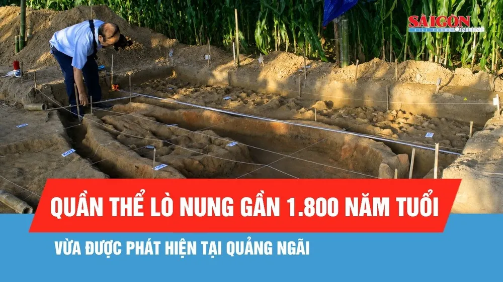 Phát hiện quần thể lò nung gần 1.800 năm tuổi tại Quảng Ngãi