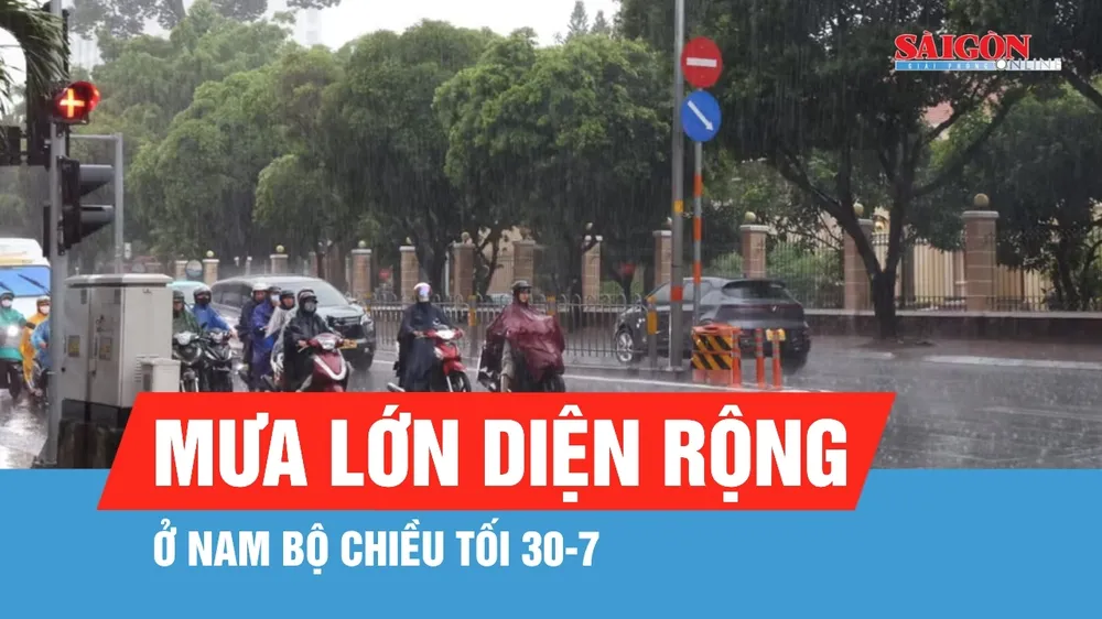 Dự báo Nam bộ tiếp tục có mưa chiều tối 30-7