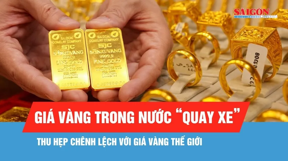 Sáng 7-8: Giá vàng trong nước quay đầu giảm
