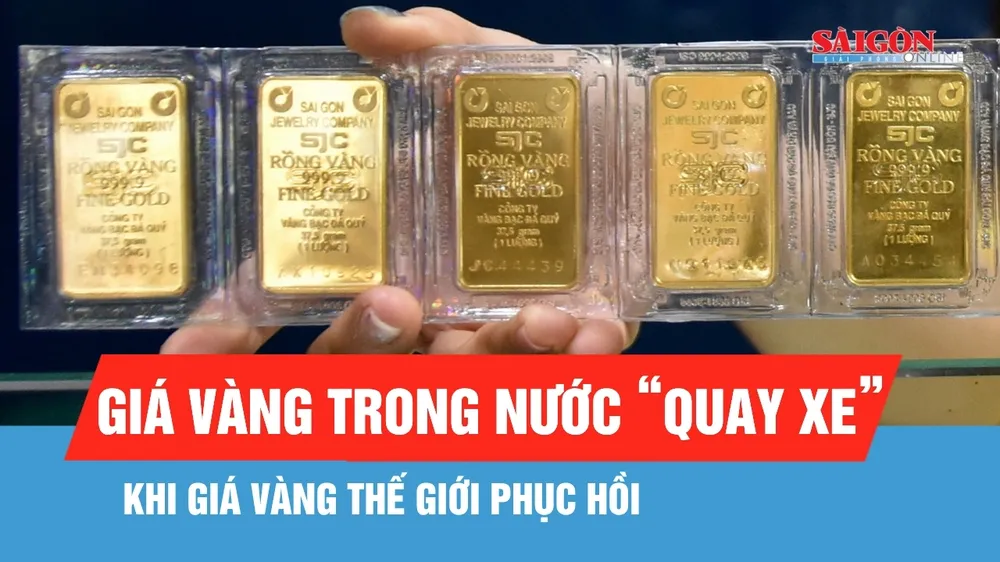 Chiều 10-8: Giá vàng tăng trở lại