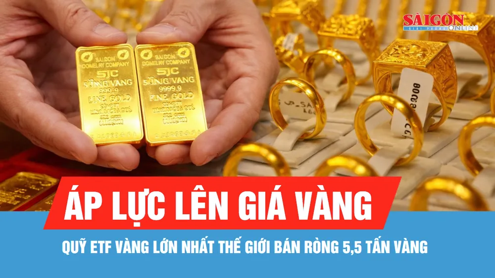 Ngày 19-8, giá vàng trong nước giảm 1,6 triệu đồng/lượng