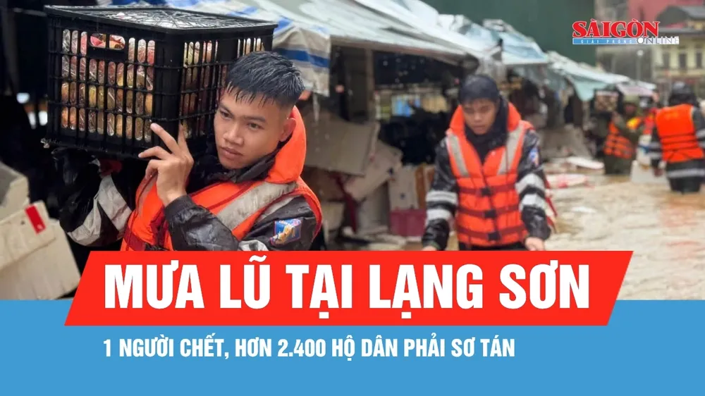 Mưa lũ làm 1 người chết, hơn 2.400 hộ dân phải sơ tán