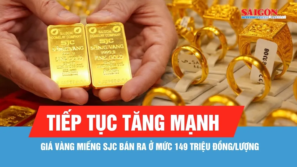 Ngày 24-8, giá vàng tăng mạnh