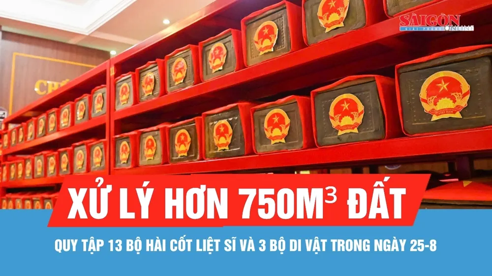 Đã quy tập 494 bộ hài cốt liệt sĩ tại Công viên Lê Thị Riêng