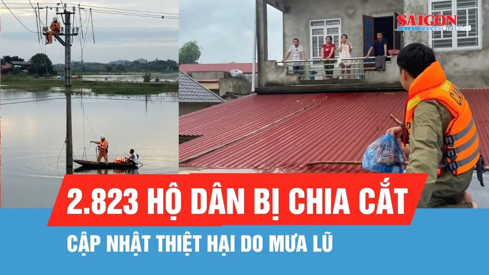 Đến sáng 26-8, còn 3.746 ngôi nhà bị ngập trong lũ