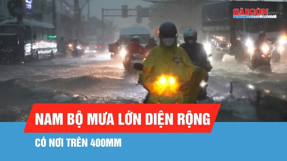 Dự báo nam bộ mưa lớn diện rộng từ chiều nay