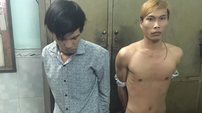 Hai đối tượng tại cơ quan Công an