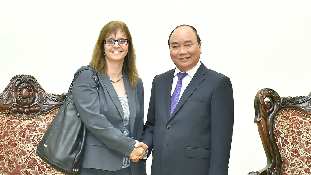 Thủ tướng Nguyễn Xuân Phúc tiếp Đại sứ Israel đến chào từ biệt. Ảnh: VGP