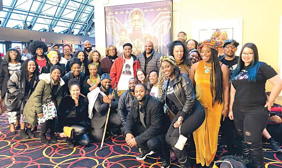 Người da màu đi xem phim Black Panther