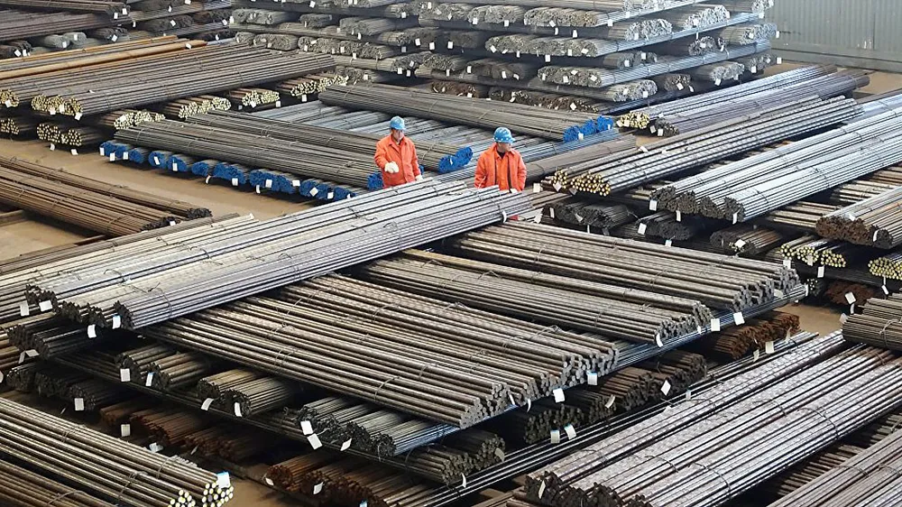 Một nhà máy sản xuất thép ở Trung Quốc 