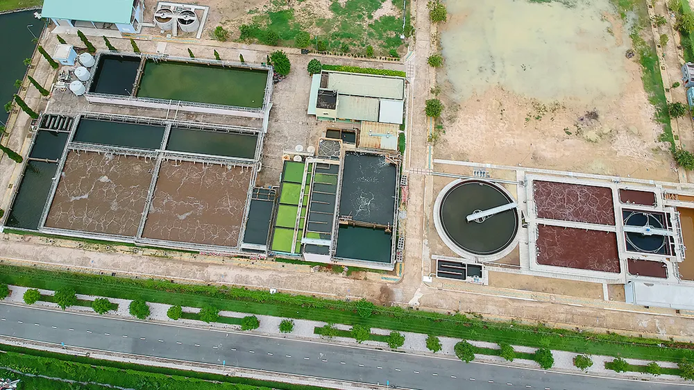 Xử lý nước thải tại Khu công nghệ cao TPHCM Ảnh: CAO THĂNG
