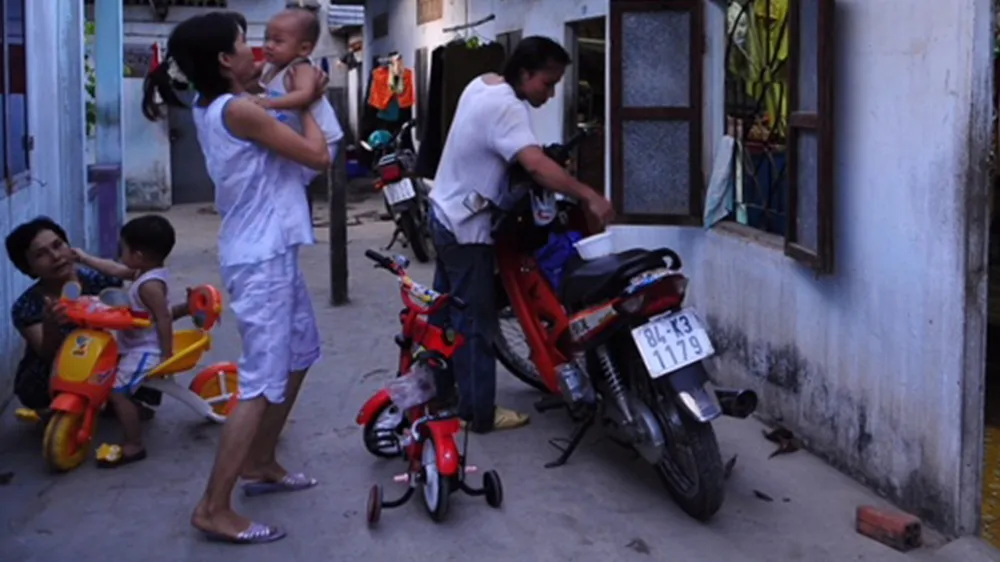  Khu nhà trọ dành cho công nhân Ảnh: VIỆT DŨNG 