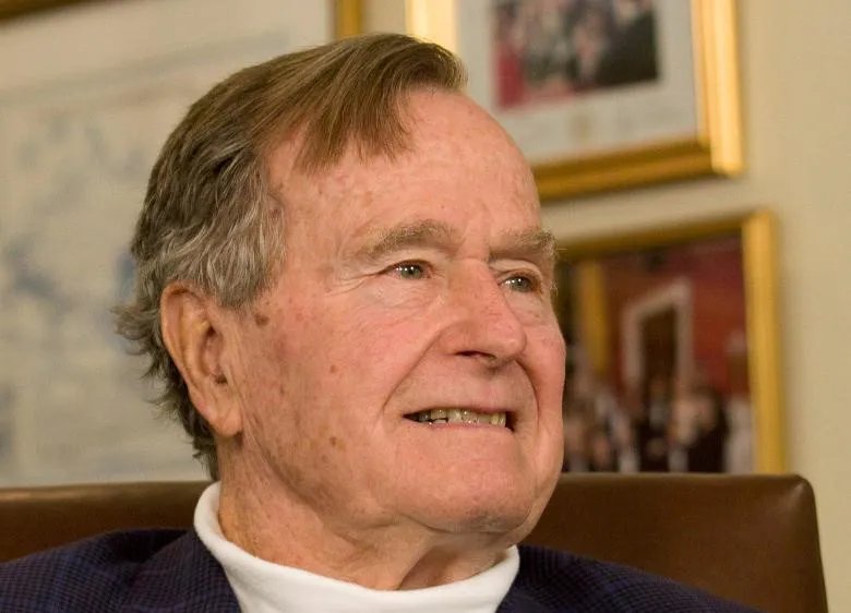 Tổng thống thứ 41 của Mỹ George Herbert Walker Bush. Ảnh: REUTERS