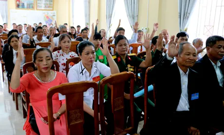 Tổ chức đại hội điểm MTTQ cấp cơ sở