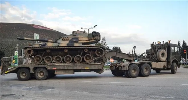 Binh sĩ Thổ Nhĩ Kỳ triển khai tại khu vực Hatay gần biên giới với Syria ngày 12-1-2019. Nguồn: TTXVN