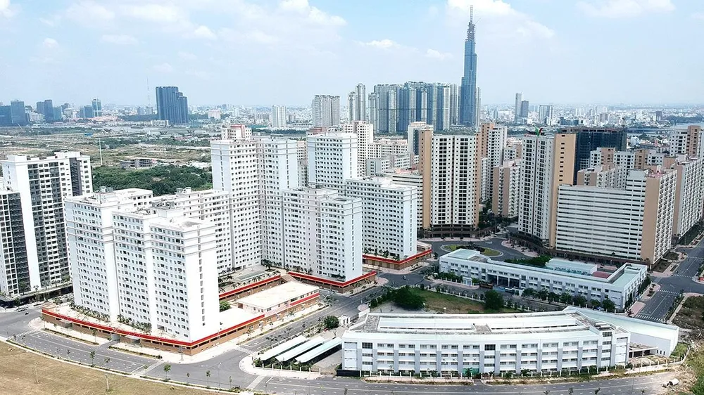 Khu dân cư tại phường Bình Khánh, một trong 4 phường sáp nhập tại quận 2 Ảnh: CAO THĂNG