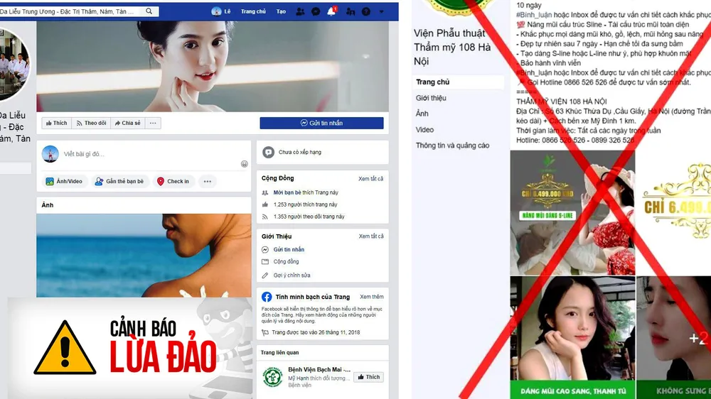 Thông tin giả mạo các cơ sở y tế nhan nhản trên các trang mạng xã hội