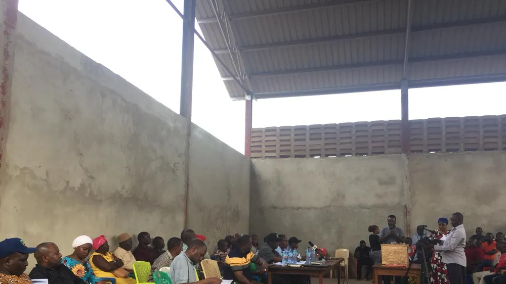 Quang cảnh phiên đấu giá vụ mùa điều 2019/2020 của Chính phủ Tanzania