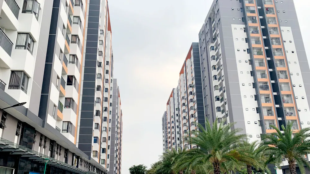  Một dự án chung cư tại quận 9, TPHCM chưa được cấp giấy chứng nhận. Ảnh: HUY PHAN
