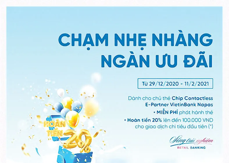 Chạm nhẹ nhàng - Ngàn ưu đãi cùng thẻ VietinBank