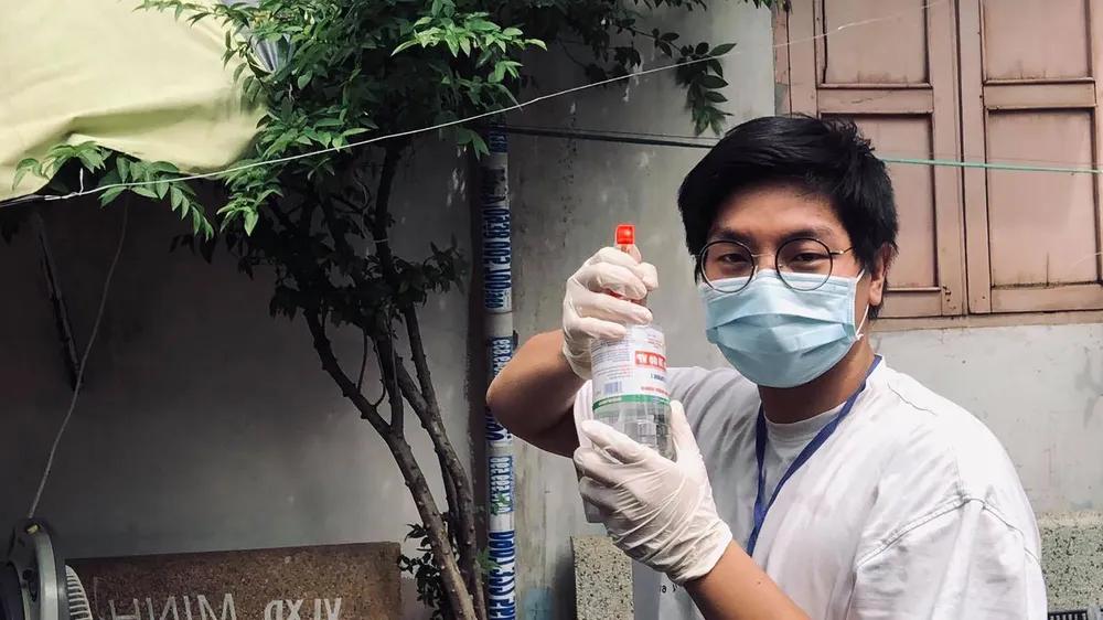 Nhật Quang tại 1 chốt phong toả ở phường Bình Trưng Tây, TP Thủ Đức