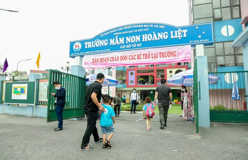 540.000 trẻ mầm non ở Hà Nội trở lại trường học
