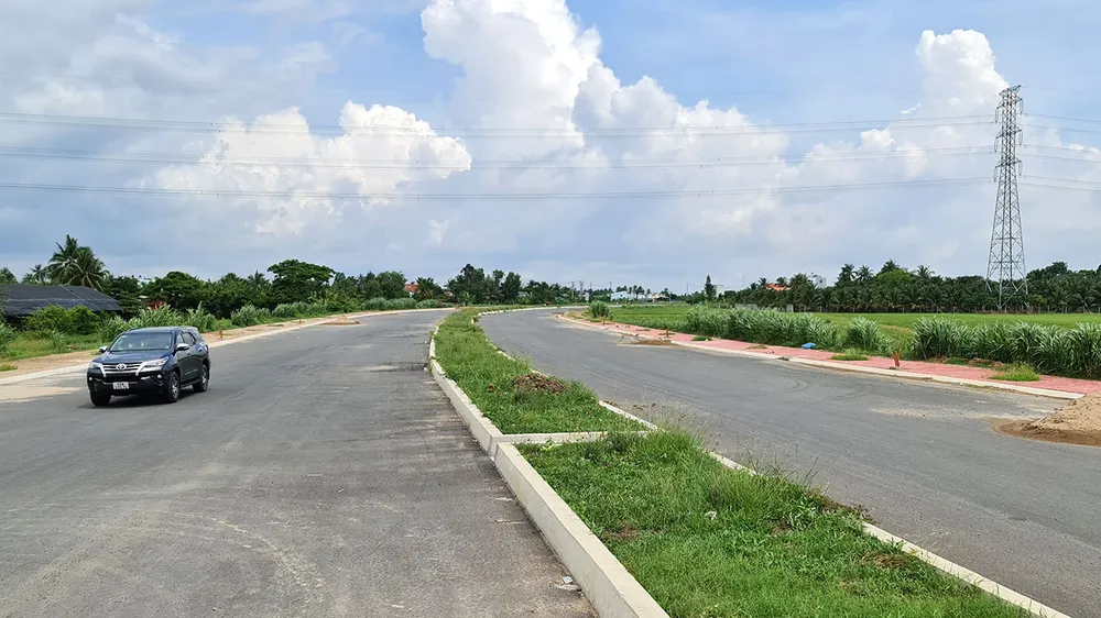 Đường Vành đai TP Tân An đang được xây dựng