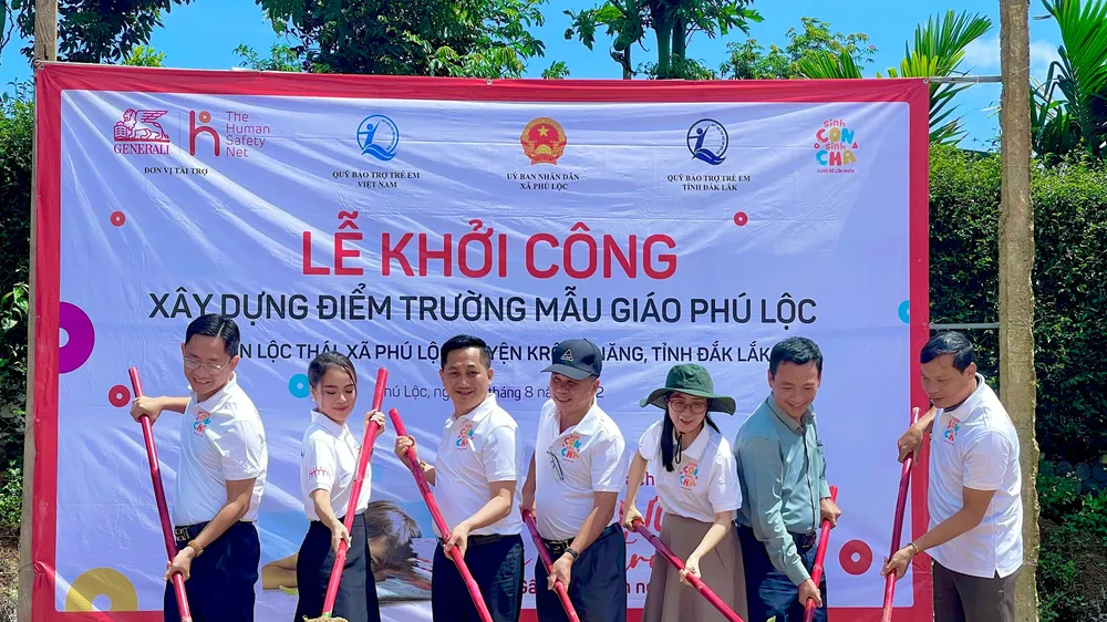 Generali Việt Nam và Quỹ BTTEVN khánh thành trường mẫu giáo tại Krông Năng - Đắk Lắk